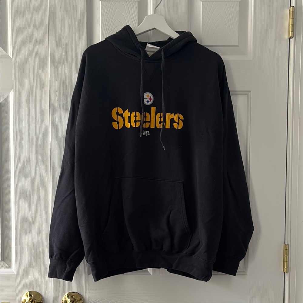 Black Steelers NFL Men's Hoodie